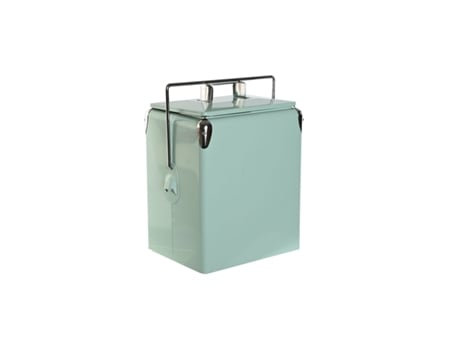 Nevera Portátil HOME ESPRIT Verde PVC Metal Acero Polipropileno 17 L 32 x 24 x 43 cm