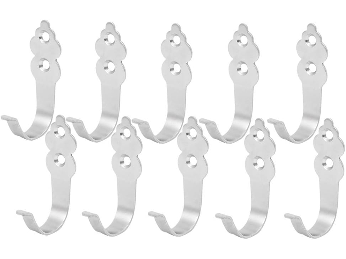 10 Ganchos Individuales De Acero Inoxidable Para Toallas De Pared