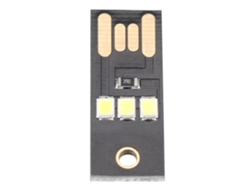 JILLIOPER Luz nocturna LED USB ultradelgada mini portátil ahorradora de energía, 2 uds.