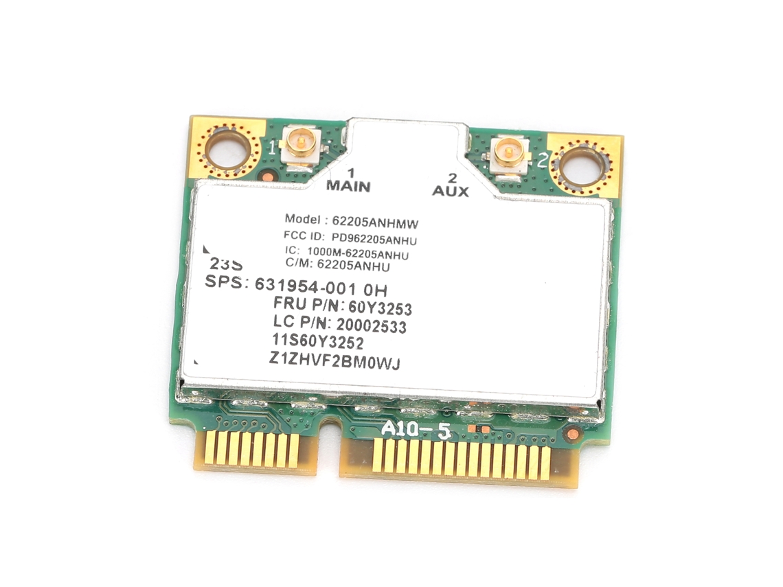 Tarjeta De Red Inalámbrica 6205an 5g 300mbps Mini Pcie Fru 60y3253 62205anhmw 631954-001