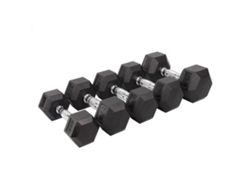 Juego de mancuernas hexagonales VIOK para entrenamiento cruzado de 2,5 kg a 20 kg