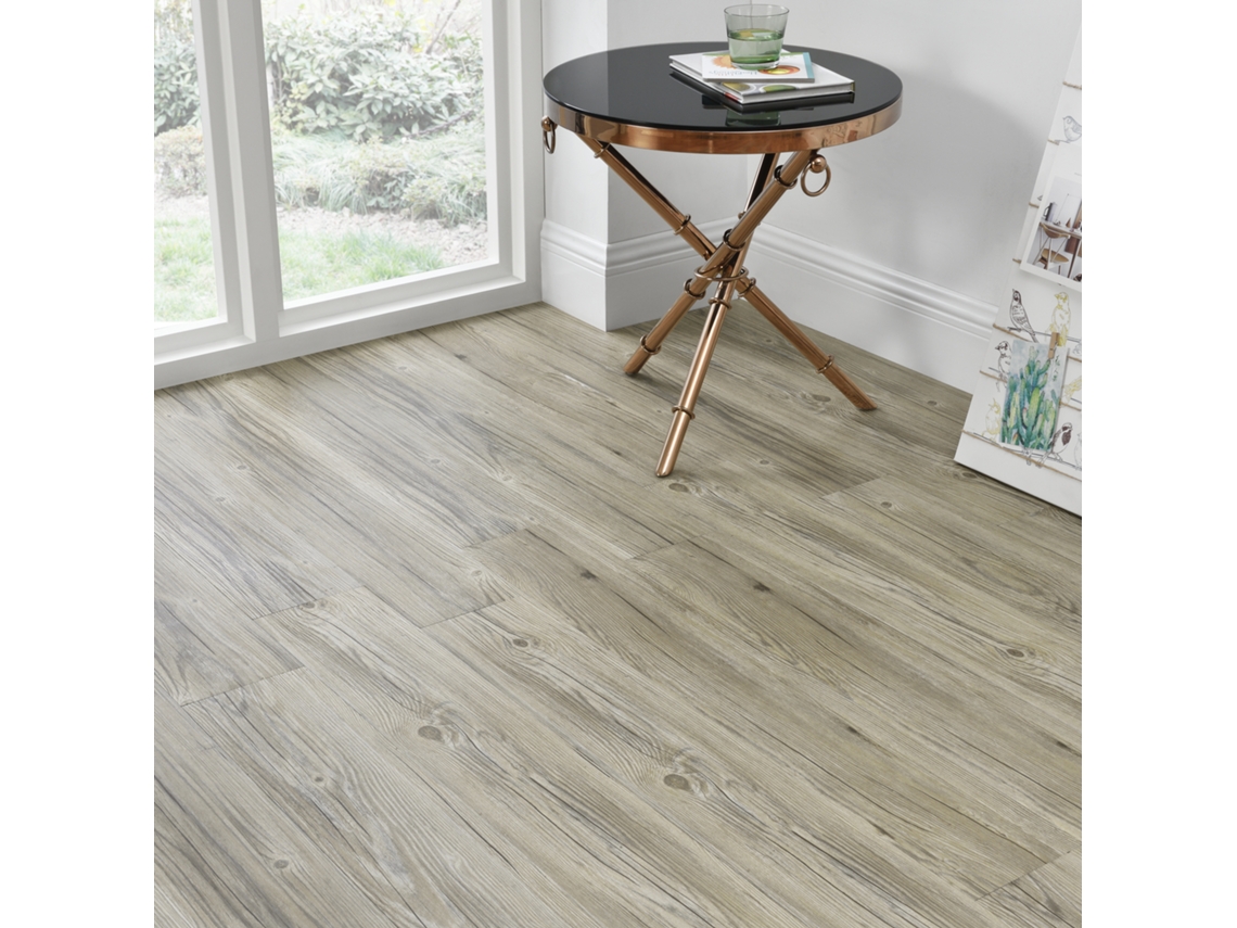 Suelo de vinilo Mons PVC autoadhesivo (7 láminas 0,975 m2) Roble natural claro [NEU.HAUS]