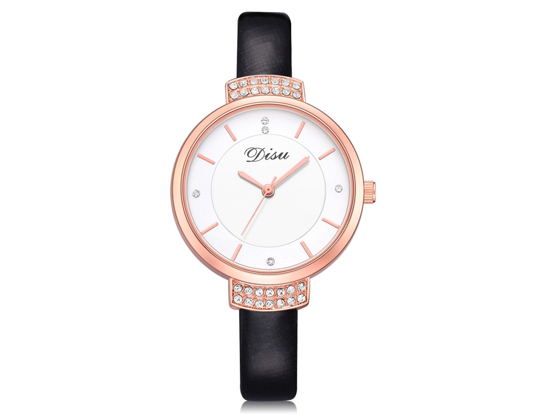 Reloj De Pulsera Analógico De Lujo Para Mujer Con Diamantes De Imitación, Números Romanos, Movimiento De Cuarzo, Color Blanco.