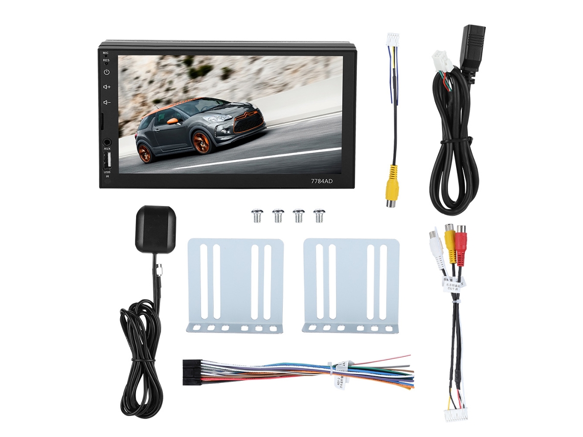 Autorradio 2 Din con Bluetooth, GPS y navegación (sin marca)