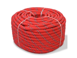 Cuerda Marina De Polipropileno 6 Mm 100 M Rojo