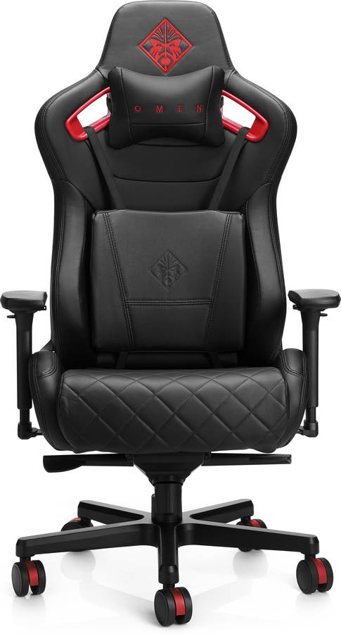 Silla Gaming HP OMEN Citadel (Hasta 136 kg - Elevador de Gas Clase 4 - Negro y Rojo)