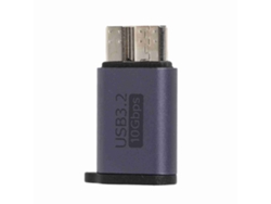 Adaptador Micro B Para Usb C Fêmea 10gbps Transferência Rápida Para Celular Laptop Pc