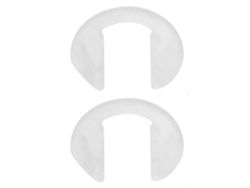 Almohadillas nasales de silicona transparente en forma de U, estilo coreano, soporte para gafas, gancho para la oreja GOKOCO