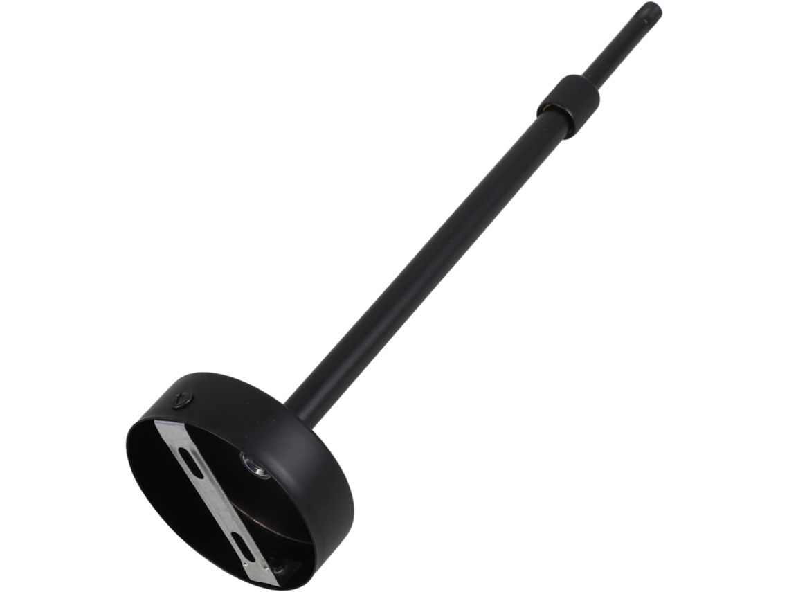 Barra De Iluminación Telescópica De Hierro Negro Para Lámparas Fluorescentes, Fácil De Instalar.