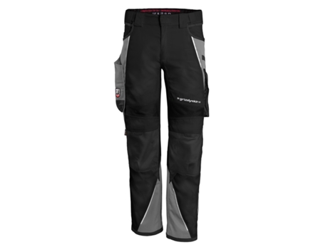 Pantalones de Trabajo QUALITEX WORKWEAR Iron Tejido Mixto (Negro y Gris - Tam: 31)