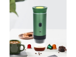Cafetera portátil 3 en 1, eléctrica, de cápsulas, de doble uso y calentamiento, color verde Yizhood