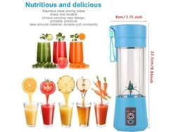 Mini licuadora portátil de 380 ml con seis cuchillas, tamaño individual Henten Home