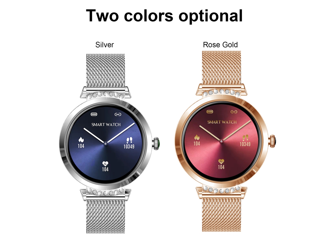 Reloj Inteligente Ny22 Para Mujer, Pantalla Táctil Tft De 1,09, Cuerpo Delgado De 9,9 Mm, Monitor De Salud Y Fitness, Función De Salud Femenina, Res