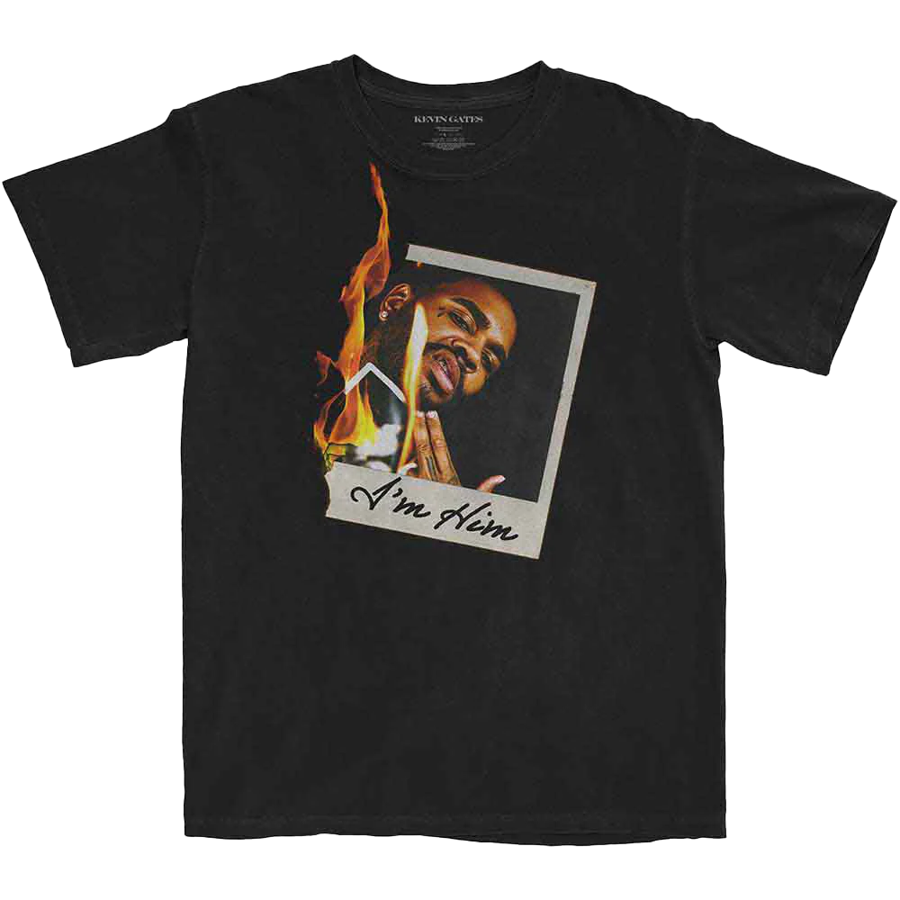 Kevin Gates Polaroid Flame T-shirt Unisex Rockinstone Size:l