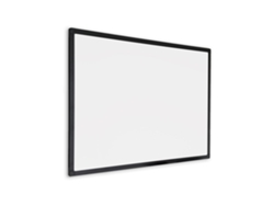 Pizarra blanca con marco negro - magnética - 90x120 cm