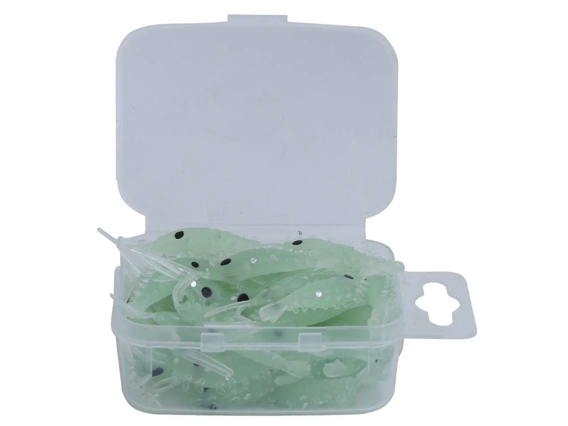 50 Piezas Cebo Artificial Camarón De Hierba Luminoso Simulación Para Pesca En Agua Dulce Y Salada
