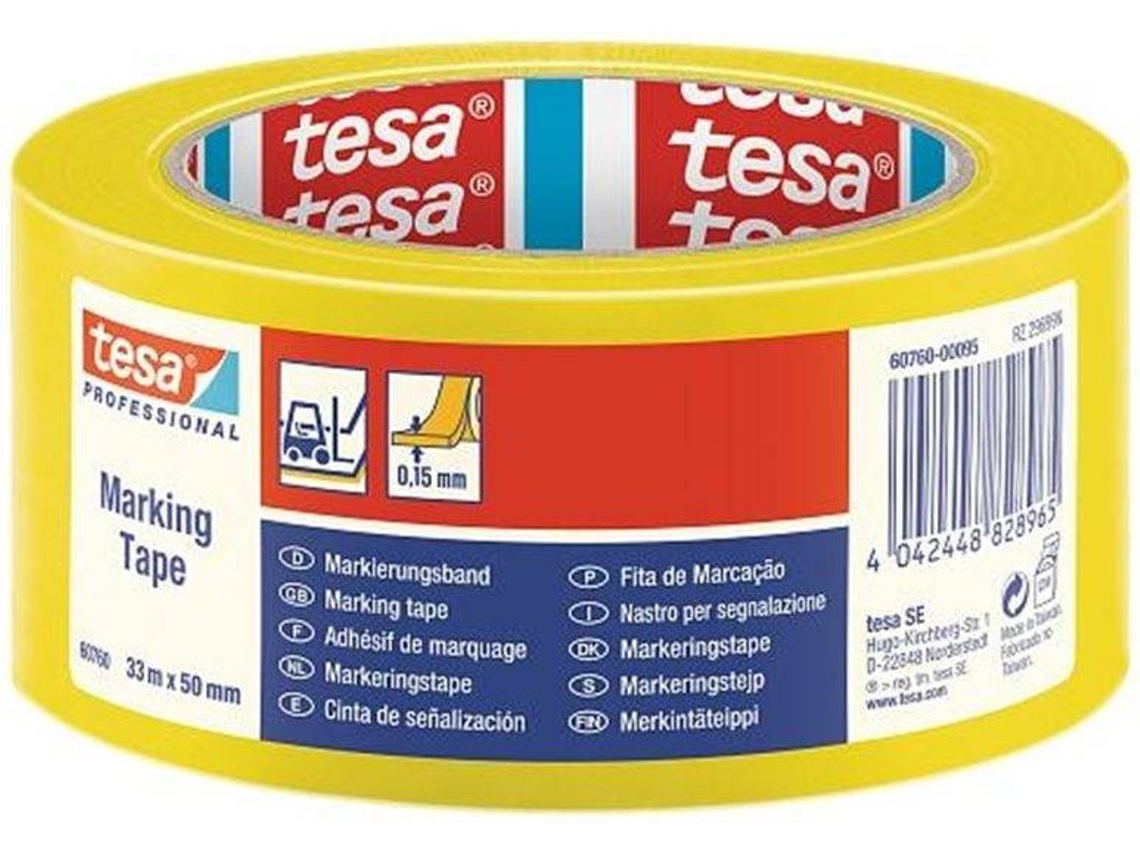 Cinta TESA Amarilla 50mmx33mt