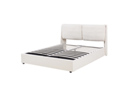 Cama Matrimonio Lunner Somier Abatible 140x200cm Beige [EN.CASA]