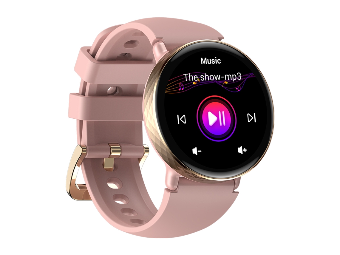 Reloj Inteligente (monitoreo De Ritmo Cardíaco, Llamadas Inalámbricas) Pantalla Amoled De 1.2 Pulgadas Con Dos Correas Pulsera De Seguimiento De Fitness Para Mujeres