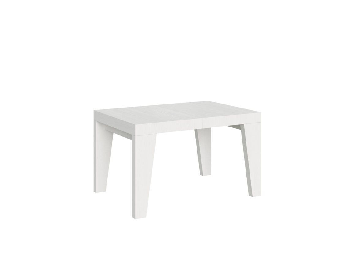 Mesa extensible 90x140/244 cm Naxy Fresno Blanco