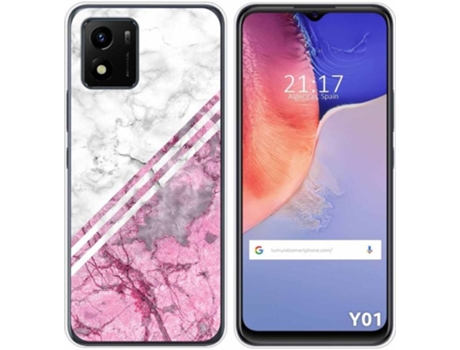 Carcasa Vivo Y01 TUMUNDOSMARTPHONE Dibujos Mármol 03 Multicolor