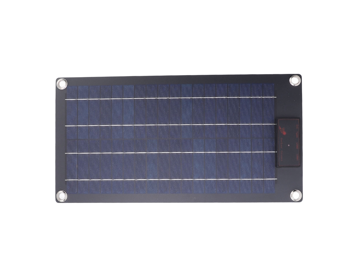Panel Solar Portátil Usb Flexible De Silicio Policristalino De 10 W Y 18 V Para Acampar Y Cargar Teléfonos Móviles.
