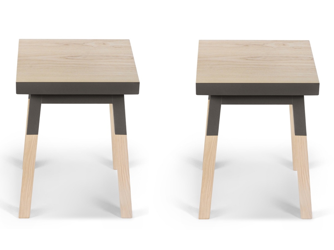 Banco MON PETIT MEUBLE FRANÇAIS de Madeira Maciça Assento 35 cm (2 unidades)