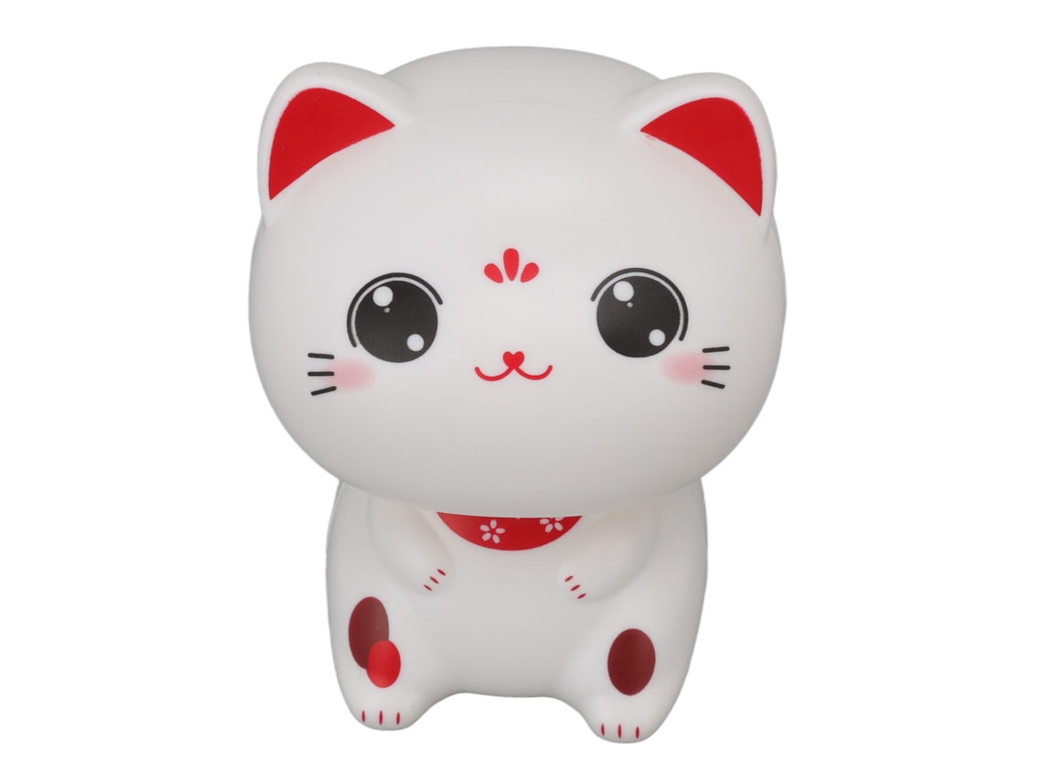 Adorno de gato solar Light Nod Sorte Worten