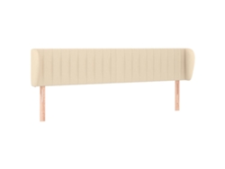 Cabecero VIDAXL Crema Tela (163x23x78/88 cm)