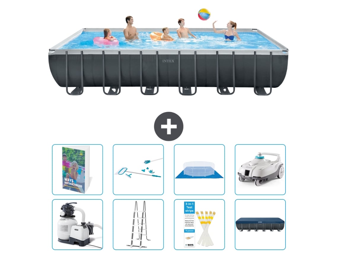 Intex Piscina Ultra Xtr Retangular - 732x366x132 Cm - 9-peças S605