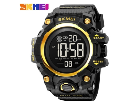 Reloj deportivo digital resistente al agua Relojes de pulsera multifunción para hombres-dorado LUUCOZK