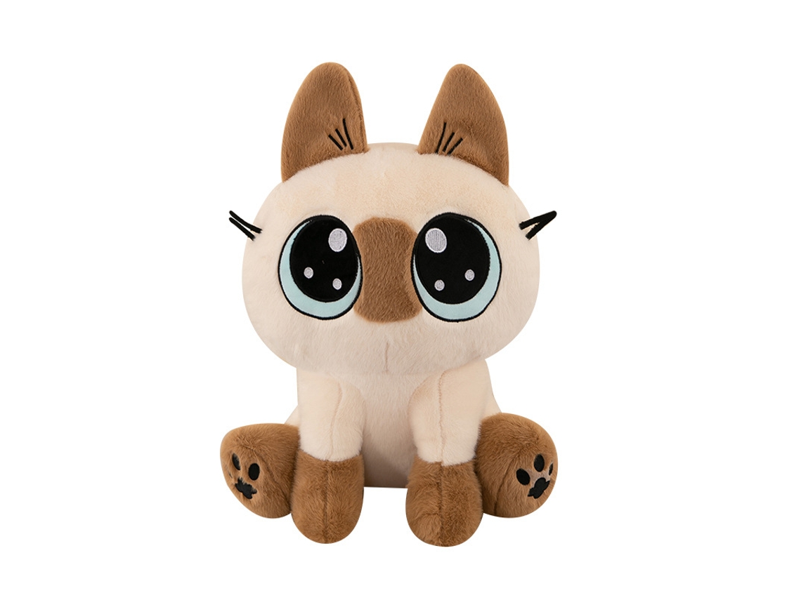 Gatito de peluche sentado de 30 cm, muñeco adorable, muñeco de regalo para niños
