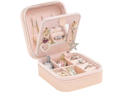 Estuche portátil para relojes con 6 compartimentos y cremallera, ideal para viajes, colección y almacenamiento de joyas, Hengjian (negro)