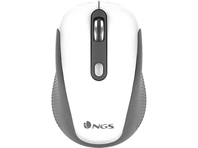 Ratón NGS Haze (Inalámbrico - 1600 dpi - Blanco)
