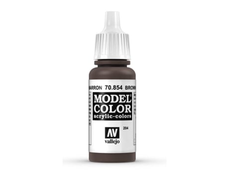 Pintura Acrílica Mate 17 Ml ACRYLICOS VALLEJO 854 Pátina Marrón