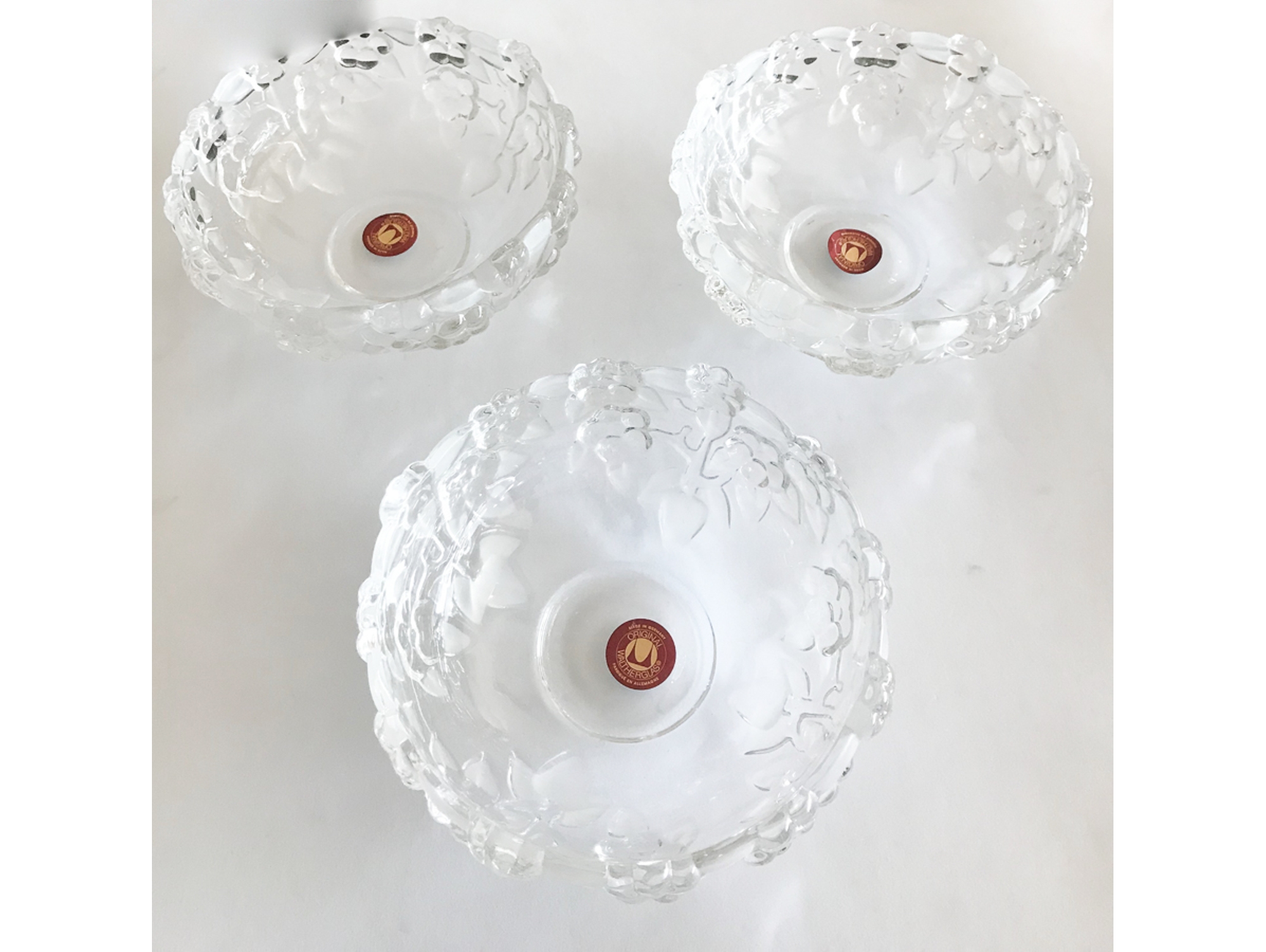 Conjunto de 3 cuencos WALTHER-GLAS Carmen en vidrio