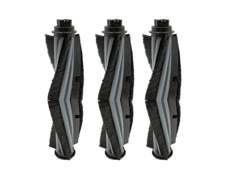 Pacote de 3 escovas de rolo para aspirador de pó para robô ecovacs n9/n9+/k10