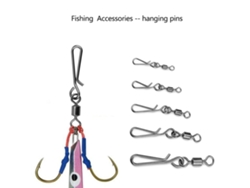 Emerillones de pesca Vylara con conectores de ajuste seguro y anillos sólidos