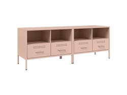 Mueble TV 2 Piezas 68x39x50,5 Cm Acero Rosa MAISON EXCLUSIVE