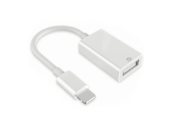 Cabo Adaptador Otg Usb 2 Em 1 Para Disco Rígido Móvel, Pen Drive, Teclado E Mouse Plug And Play 12cm
