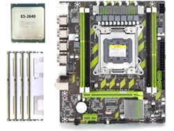 Lote De 4 Placas Base X79 Xeon E5 2640, Cpu E5 2640, Socket Lga2011, 16 Gb De Ram Ddr3 Pc3 10600r 1333 Mhz