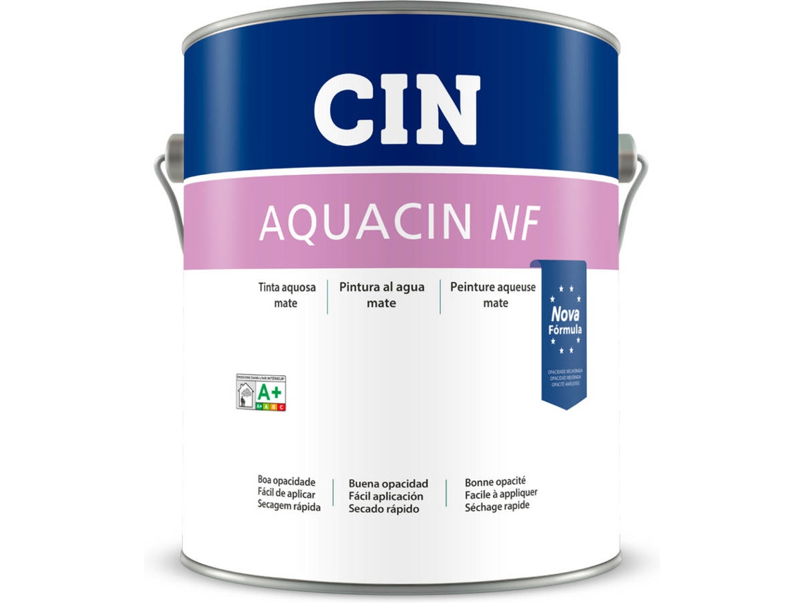 Pintura al Agua Mate CIN Blanco