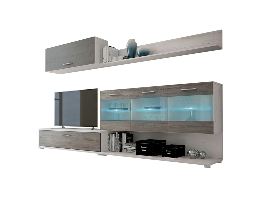 Salón Zafiro Andersen Pino - Gris 250 x 80,3 x 39,6 cm