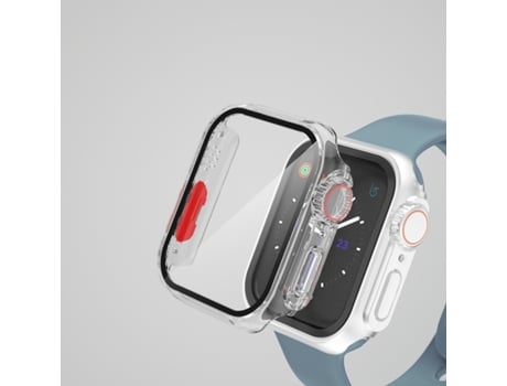 Funda de película para Apple Watch Series SE 2/6/SE/5/4 para pieza de 40 mm con botón extraíble (transparente)