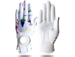 Guantes de golf de cuero genuino, estampados, talla S, MS/BRAND