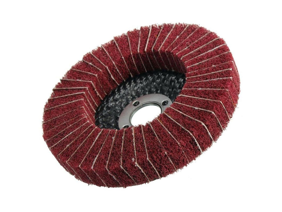 1 Disco De Pulido De Fibra Abrasiva De 10 Cm Con Grano, Nailon, Lámina, Rueda, Alta Eficiencia Y Durabilidad Para Diversos Materiales.