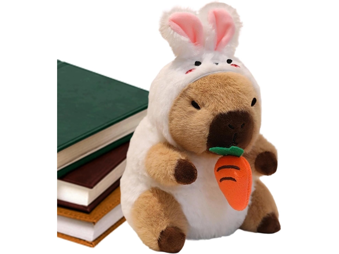Adorable peluche de capibara, suave almohada decorativa estilo Gokoco.