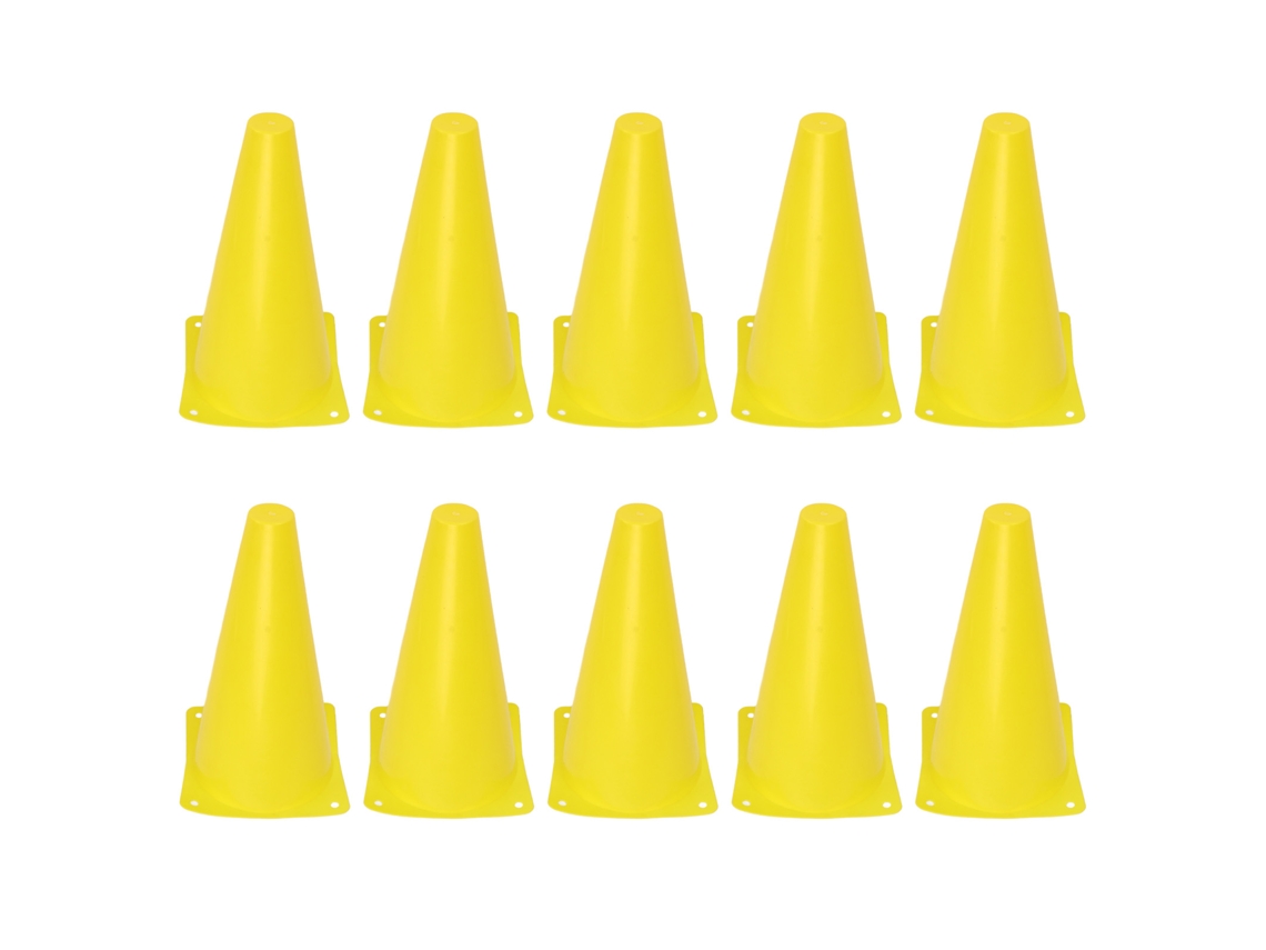 10 Conos De Entrenamiento Deportivo De 23 Cm Para Fútbol, Baloncesto, Monopatín, Obstáculos Y Tráfico.