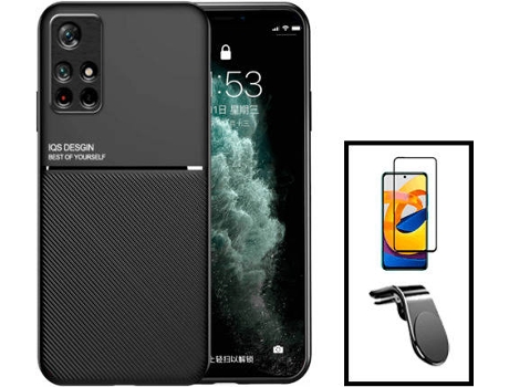 Kit Carcasa Trasera Magnética Anti Choque + Protector de Pantalla Xiaomi Redmi Note 11T 5G GIFT4ME Negro