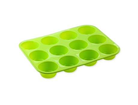 Bandeja grande para magdalenas Molde para magdalenas de silicona, Molde antiadherente para magdalenas, Verde